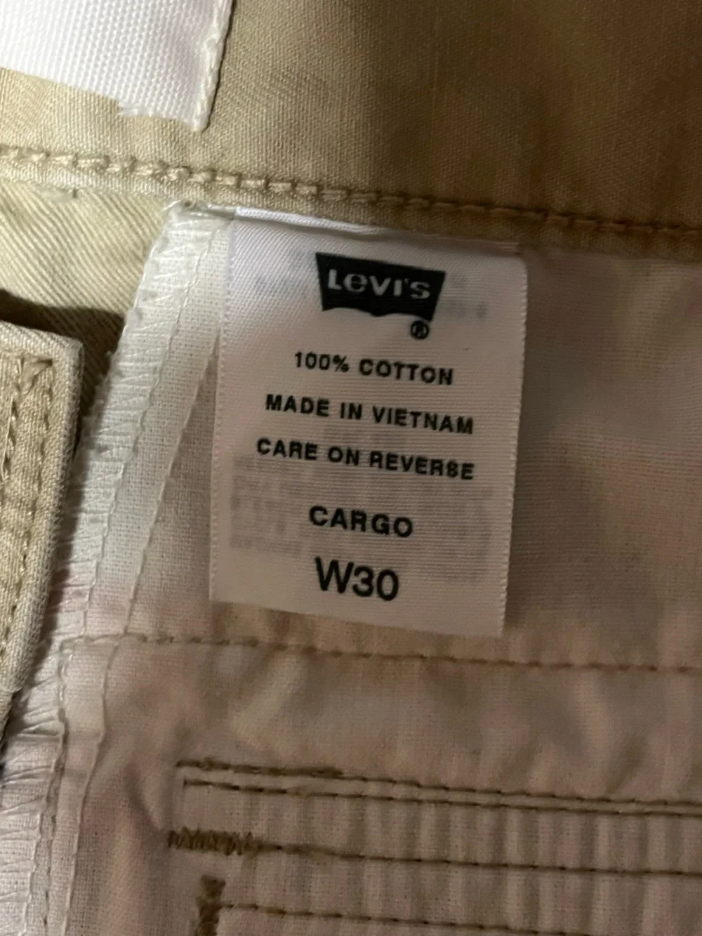 Levi’s Cargo Shorts W30 Khaki Utility Military Y2K Baggy Men’s Streetwear
